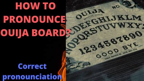 ouija board pronunciation